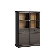 LUCEMBURK W4D2S nízká vitrína, grafit