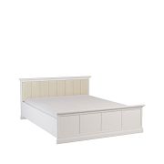 LUCEMBURK L160 postel + rošt, bílá perleť