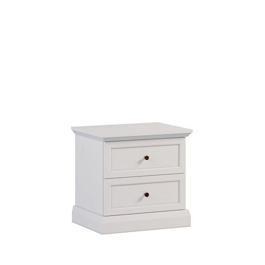 LUCEMBURK SN noční stolek, bílá perleť