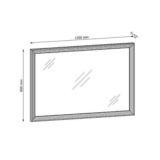 JASMINA LS zrcadlo, dub wild