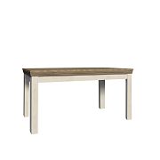 JASMINA ST rozkládací jídelní stůl 160, borovice bílá nordik/dub wild