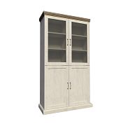 JASMINA W4D vitrína, borovice bílá nordik/dub wild