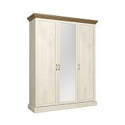 JASMINA S3D šatní skříň, borovice bílá nordik/dub wild
