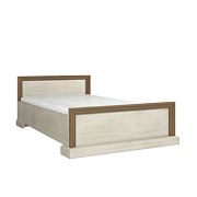 JASMINA L1 postel 160 cm + rošt, borovice bílá nordik/dub wild