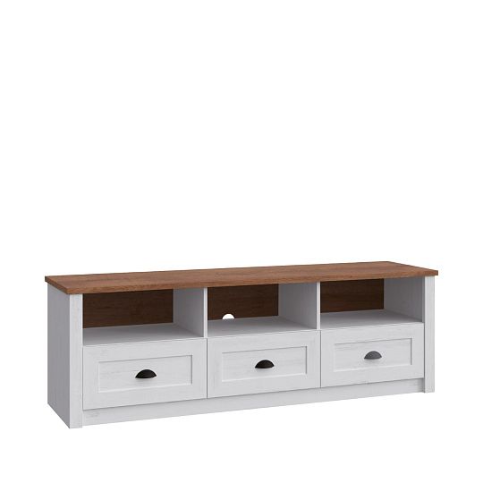 NABILIA RTV televizní stolek, borovice andersen/dub lefkas
