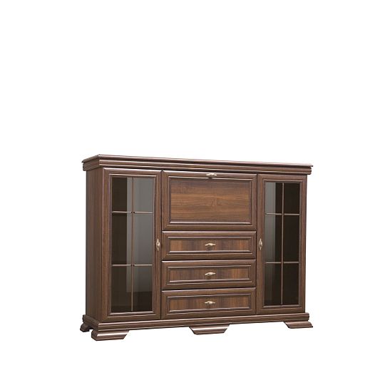 KOBE KK6 vitrína s barem, ořech samoa