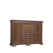 KOBE KK6P komoda s barem, ořech samoa