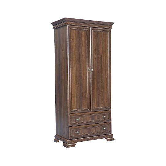 KOBE KS1 vysoká šatní skříň, široká, ořech samoa