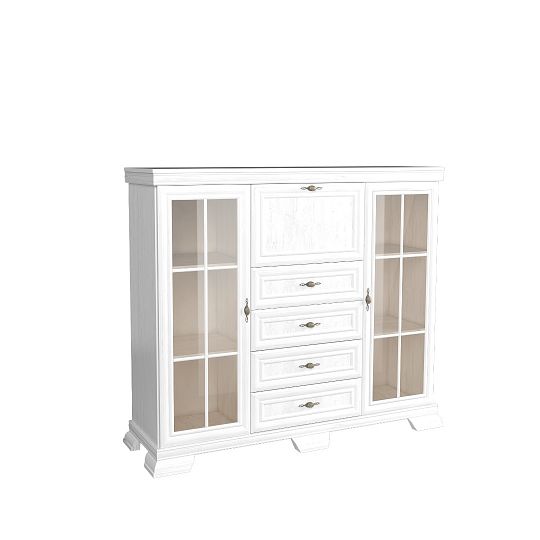 KOBE KK7 vitrína s barem, borovice bílá andersen