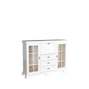 KOBE KK6 vitrína s barem, borovice bílá andersen