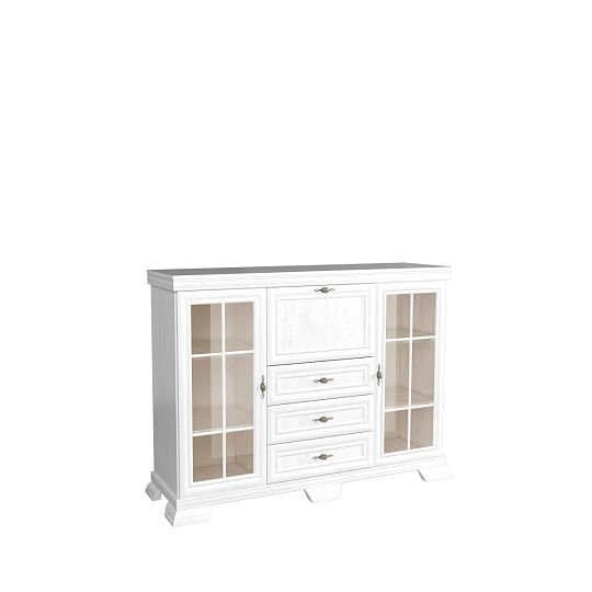 KOBE KK6 vitrína s barem, borovice bílá andersen