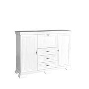 KOBE KK6P komoda s barem, borovice bílá andersen