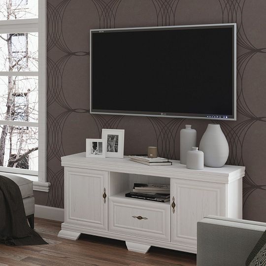 KOBE KRT2 televizní stolek, borovice bílá andersen