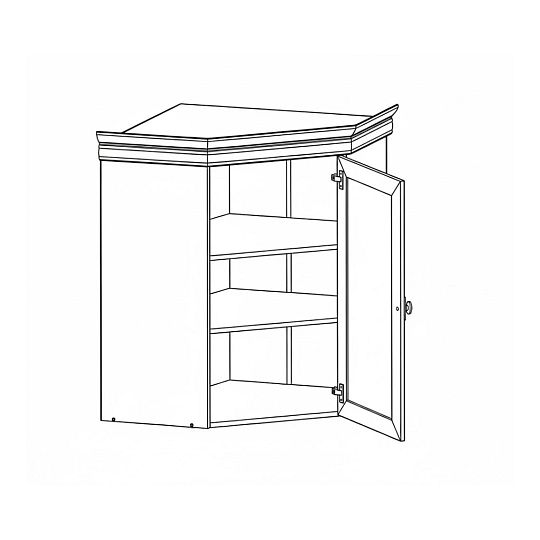 KOBE KNN1 nástavec rohový, borovice bílá andersen