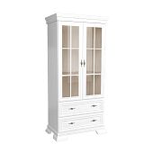 KOBE KRW2 vysoká vitrína, široká, borovice bílá andersen