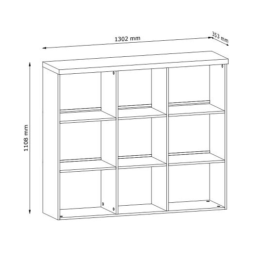NABILIA R2D nástavec, borovice andersen/dub lefkas