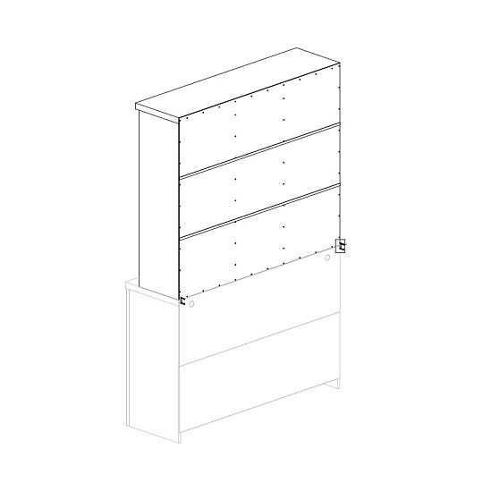 NABILIA R2D nástavec, borovice andersen/dub lefkas