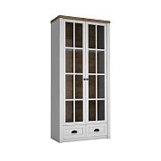 NABILIA W2S vitrína široká, borovice andersen/dub lefkas