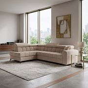 CARACAS rohová sedací souprava, pravá, světle hnědá Marcello 4