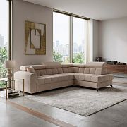 CARACAS rohová sedací souprava, levá, světle hnědá Marcello 4