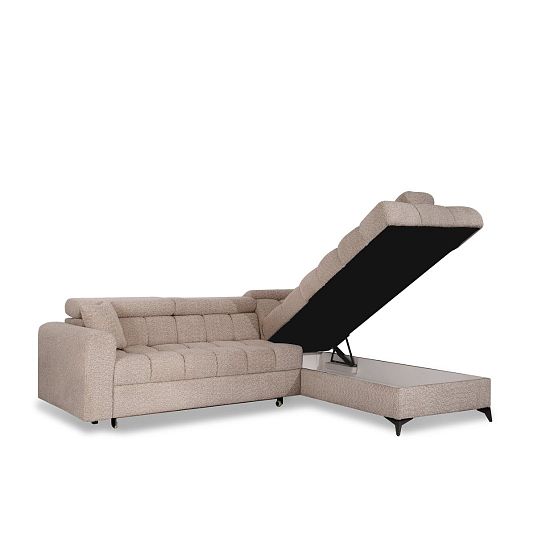 CARACAS rohová sedací souprava, levá, světle hnědá Marcello 4