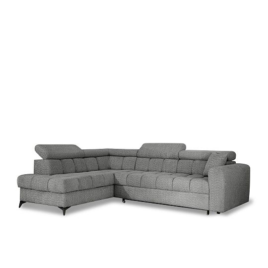CARACAS rohová sedací souprava, pravá, světle šedá Miscanto 40