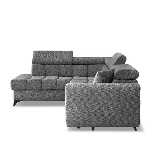 CARACAS rohová sedací souprava, pravá, světle šedá Miscanto 40