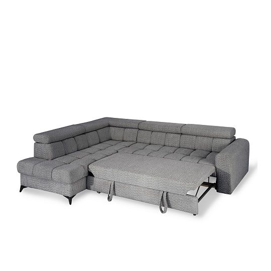 CARACAS rohová sedací souprava, pravá, světle šedá Miscanto 40