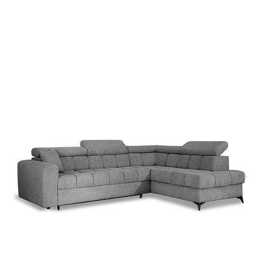 CARACAS rohová sedací souprava, levá, světle šedá Miscanto 40