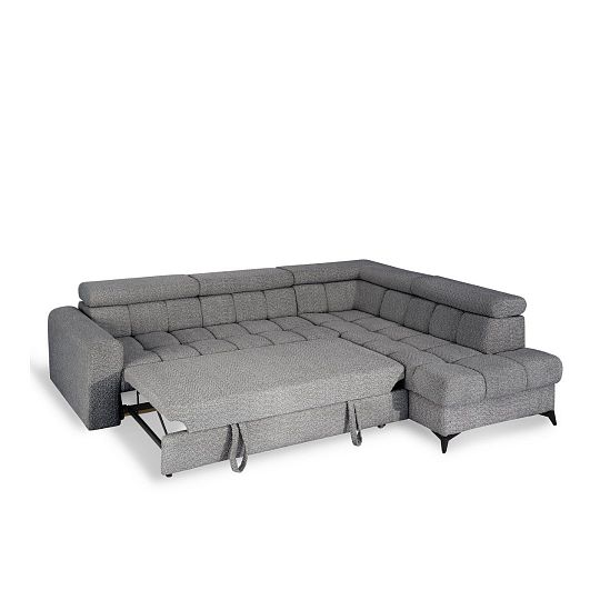 CARACAS rohová sedací souprava, levá, světle šedá Miscanto 40