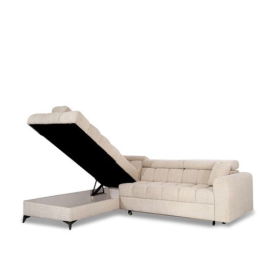 CARACAS rohová sedací souprava, pravá, smetanová Miscanto 10