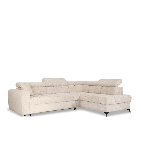 CARACAS rohová sedací souprava, levá, smetanová Miscanto 10