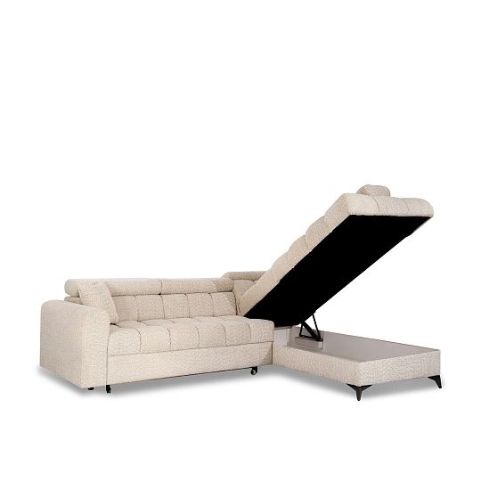 CARACAS rohová sedací souprava, levá, smetanová Miscanto 10