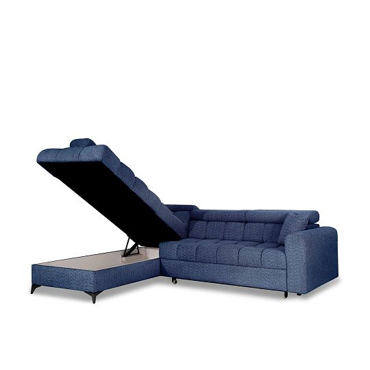 CARACAS rohová sedací souprava, pravá, modrá Marcello 22