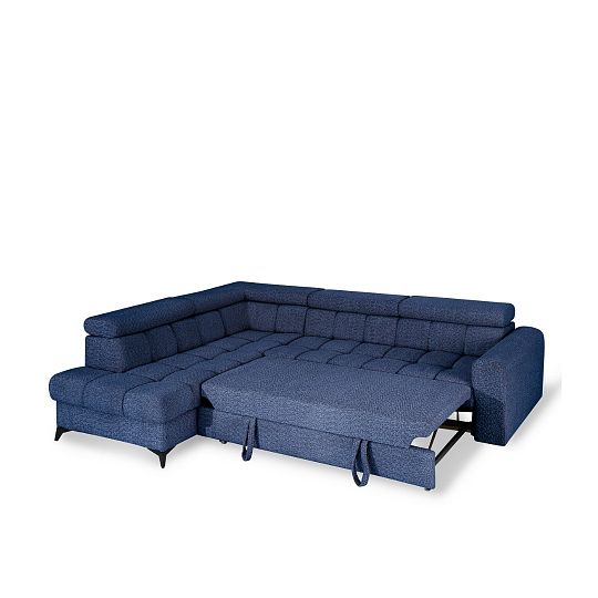 CARACAS rohová sedací souprava, pravá, modrá Marcello 22