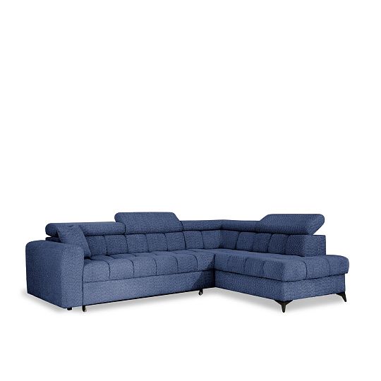 CARACAS rohová sedací souprava, levá, modrá Marcello 22