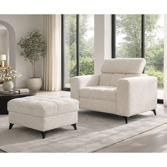 CARACAS křeslo, smetanová Miscanto 10