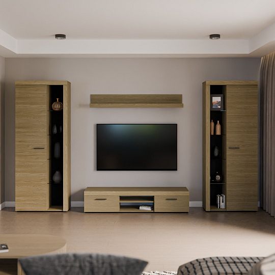 ROBBEN XL obývací stěna, dub olejovaný