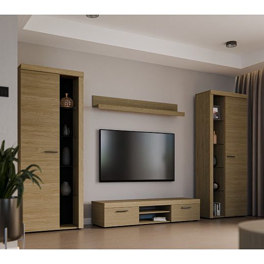 ROBBEN XL obývací stěna, dub olejovaný