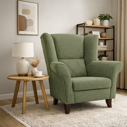 KENTAKUS křeslo, olivová Aragon 39