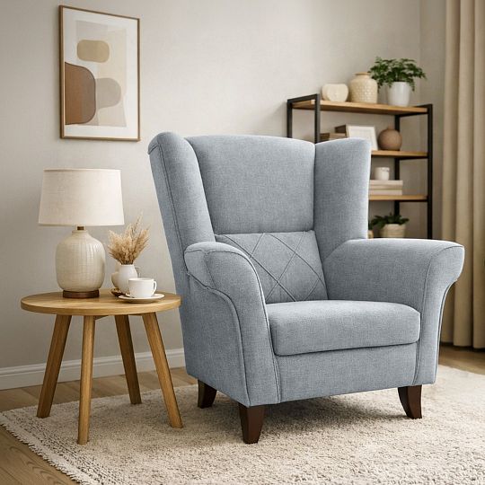 KENTAKUS křeslo, šedivá Aragon 90