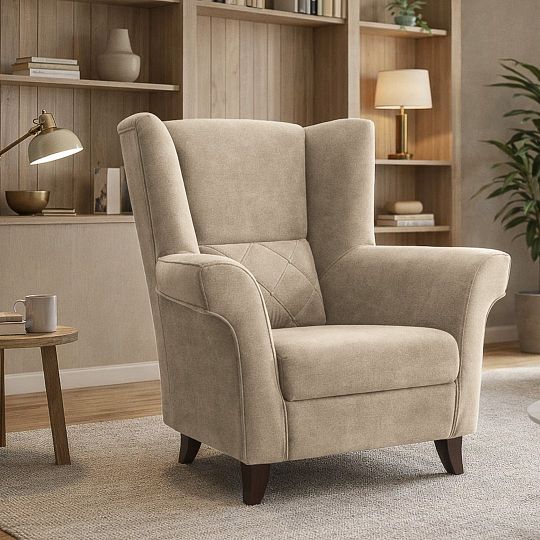 KENTAKUS křeslo, béžová Castel 15