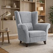 KENTAKUS křeslo, světle šedá Castel 82