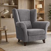 KENTAKUS křeslo, tmavě šedá Castel 93