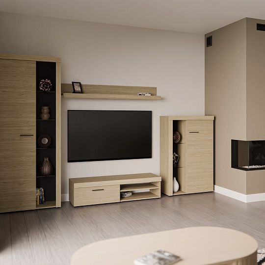 ROBBEN obývací stěna, dub olejovaný