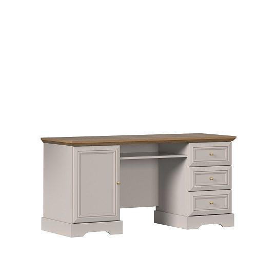 KOBE NEW psací stůl 1D3S, kašmír/dub mauvella