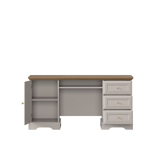 KOBE NEW psací stůl 1D3S, kašmír/dub mauvella