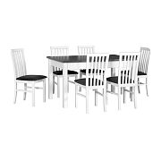 Madona 1 Jídelní stůl rozkládací, bílá/grafit