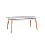 OSTENA 8 Jídelní stůl, bílá/dub sonoma