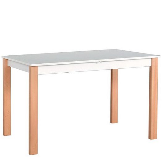 ALBATROS 1 Jídelní stůl, bílá/borovice andersen/dub sonoma